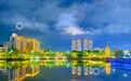 江西分宜:东湖灯影交织绘就梦幻画卷(图)