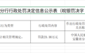 恒丰银行合肥分行被罚23.38万元,因违反金融统计相关管理规定