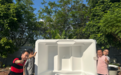 浴缸新标杆|亮晶高密度聚氨酯加固人造石浴缸成功上市