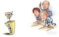 接国民党主席 吴敦义、洪秀柱、胡志强三抢一
