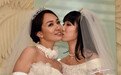 日本女同志同穿婚纱举办婚礼(组图)