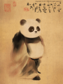 滚滚自画像,维特熊猫人,维纳滚滚的诞生,戴珍珠耳环的滚滚之外,我们还
