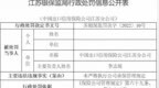 中国信保江苏分公司被罚 未严格执行公司承保管理规定