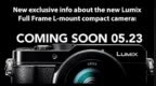 消息称松下5月23日推出LUMIX入门级全画幅无反相机新品，搭载2400万像素传感器