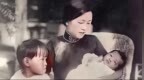 这是1932年，林徽因抱着儿子，三岁女儿撅着小嘴