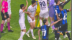 不满客队门将赢球后庆祝动作，韩球迷扔水瓶泄愤，意外砸中客队队长要害部位