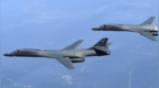 美空军B-1B战略轰炸机抵达日本，执行战略威慑任务