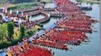 木兰溪上百舸争流 福建莆田开启龙舟民俗活动