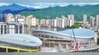 石城縣西城體育中心加緊建設 建成后預計可容納1萬余人