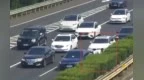 金项链被孩子扯断扔出车外 杭州夫妻高速上停车冲向护栏翻找