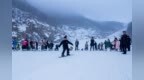 “冬游中原·老家河南”新看點：魯山縣“滑雪+溫泉”