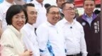 蓝绿新北市长参选人上淡江大桥，侯友宜：李四川的奉献大家有目共睹