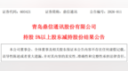 青岛鼎信通讯：持股5%以上股东王天宇已减持1.23%股份