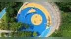 武汉王家墩公园拆围栏开喷雾美若“仙境”