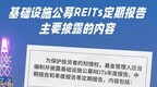 基础设施公募REITs定期报告主要披露内容