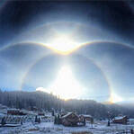 空中惊现“冰光环”