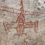 万年前洞穴画飞机火箭