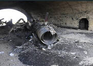 遭空袭后的叙利亚机场曝光 一片狼藉