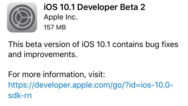 苹果iOS10.1 Beta2版更新 修复若干Bug