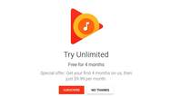 谷歌Play Music宣布4个月免费试听 大战Apple Music