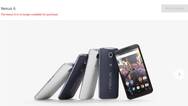 谷歌在线商店停售摩托罗拉Nexus 6