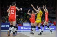 中国女排3-1击败美国队，世界排名升至第五