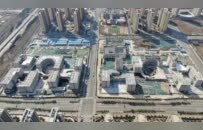 中建三局中原公司河南省实验中学项目施工现场热火朝天