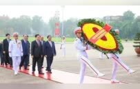 王庭惠辞去越南国会主席职务，上午还出席向胡志明墓敬献花圈活动