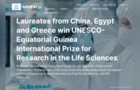 联合国教科文组织授予乔杰赤道几内亚国际生命科学研究奖