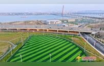 南昌紅谷灘區(qū)鳳凰洲體育公園加緊建設(shè)（圖）