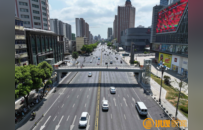 南昌市解放西路玉带河人行天桥明年7月建成