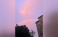 风雨过后见彩虹，昨晚景德镇晚霞刷屏了（图）