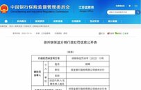 民生銀行徐州分行被罰80萬元！