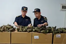 广州海关查获走私粽子