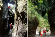 福建一处峡谷发生事故