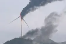 风力发电机起火