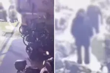 男子持刀尾随女子