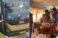 中国游客在韩国大巴上救人
