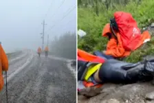 驴友五台山遭雷击