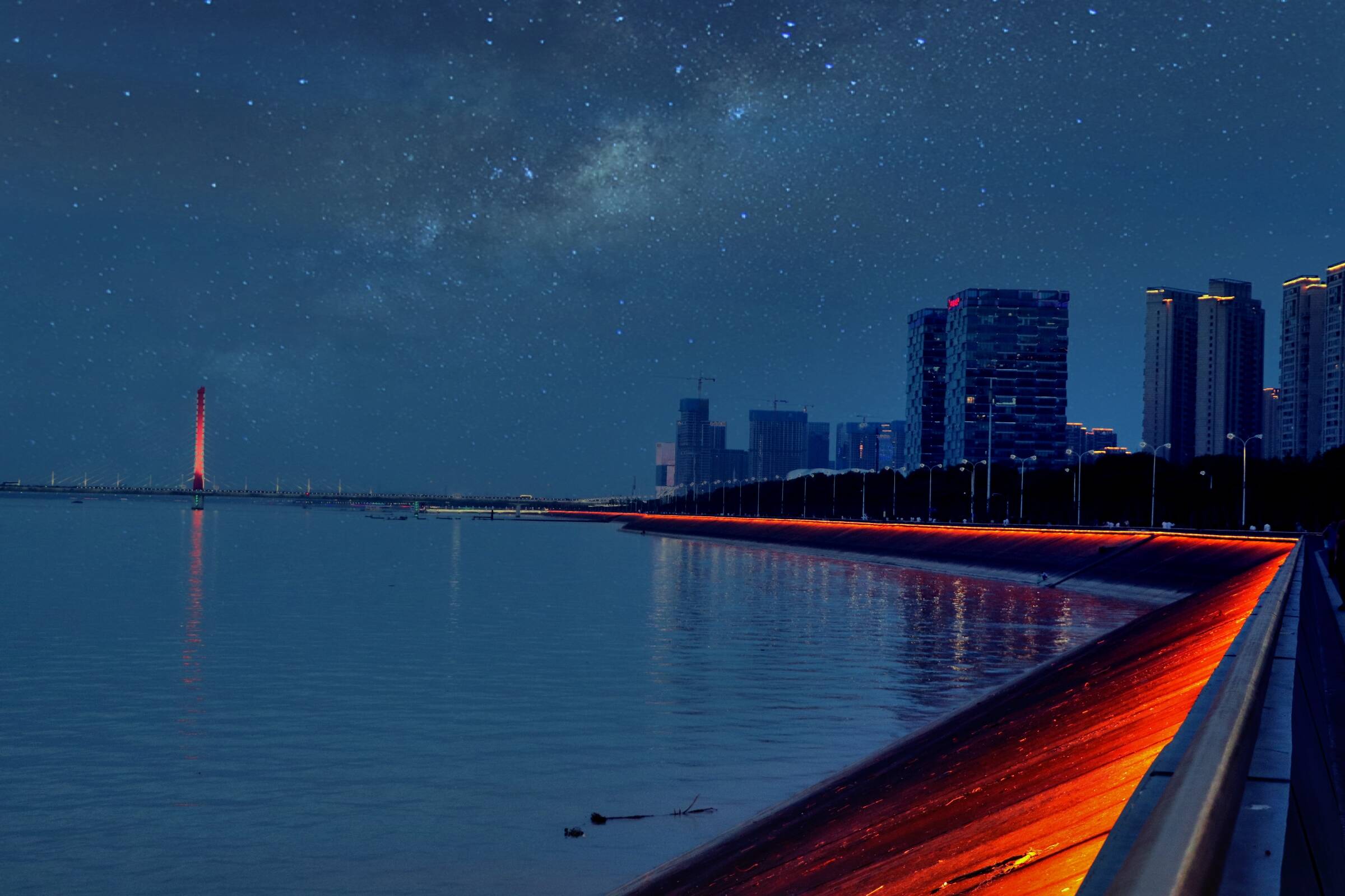 杭州钱江新城的夜,杭州未来的城市