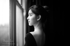 奶茶妹妹黑白文艺写真曝光