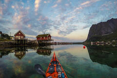 皮划艇爱好者镜头里的挪威峡湾风光