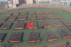 河北衡水二中举行高考百日誓师大会