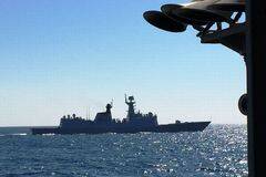 中国海军与希腊海军联演照曝光