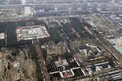 北京：警用直升机巡航鸟瞰城区