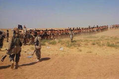 ISIS沙漠处决250名叙利亚士兵画面