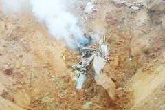 俄一架米格29在莫斯科郊外坠毁