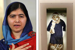 诺奖得主马拉拉被枪击时所穿校服被公开展览