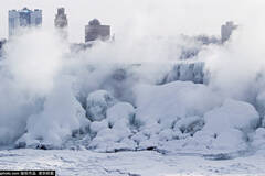 冰封的尼亚加拉大瀑布