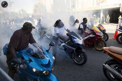 美国黑色摩托周狂欢现场